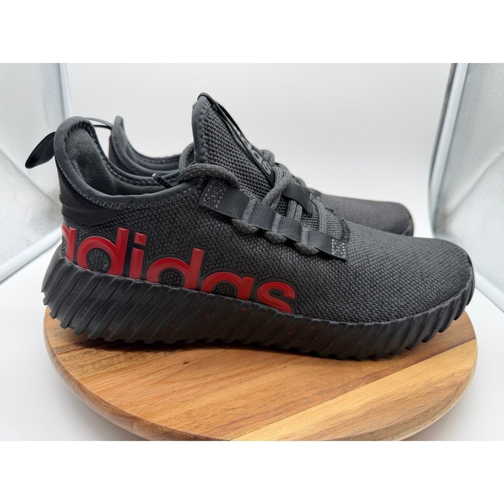 Adidas Kaptir 3.0‎ Black Red Gray Men's Size 10 1/2 Gently Worn 0056